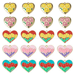 20шт 5 стиля подвески из цинкового сплава с эмалью&nbsp;ENAM-TA0001-45