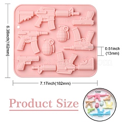 2 шт. силиконовые Молды на тему огнестрельного оружия и вооружения&nbsp;ST-CJ0007-48