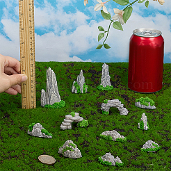 12 шт. 12 стиля смоляных горных украшений&nbsp;DJEW-FG0001-41