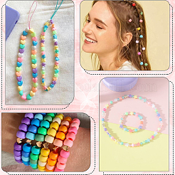 700шт 11 стиля непрозрачные акриловые бусины&nbsp;MACR-SC0001-73