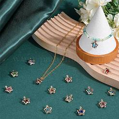 80шт 8 цвета подвески со стразами&nbsp;IFIN-SC0001-68