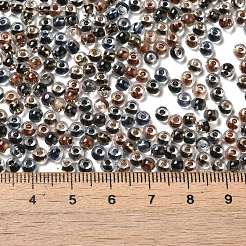 Perles de rocaille rondes en verre transparent&nbsp;X1-SEED-B001-05A-01