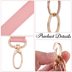 2 pz di buste porta carte in pelle PVC con finestra visibile e portachiavi in lega&nbsp;ABAG-SC0001-05