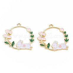 Pendentifs d'émail en alliage&nbsp;LS-ENAM-S126-109-NR