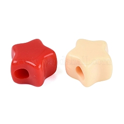 Opake Acrylperlen europäischen&nbsp;OACR-Q203-11