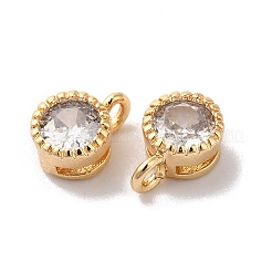 Латунь с подвесками из прозрачного стекла&nbsp;KK-G465-40G