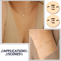 Подвески-соединители из настоящей латуни с покрытием из 14 карата золота&nbsp;KK-TAC0017-04G-02