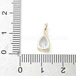 Ciondoli in ottone con pietra portafortuna&nbsp;KK-D372-02P-04