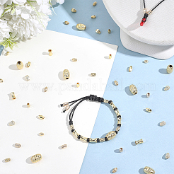 80шт 8 стиля латунные бусины&nbsp;KK-BBC0022-35