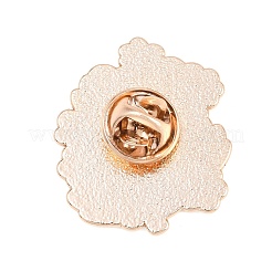 Pins en émail panda avec marguerite&nbsp;JEWB-L028-02G-01