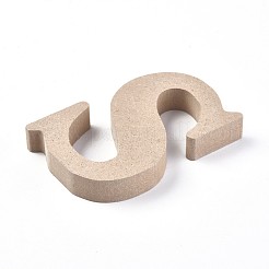 Письмо незаконченные кусочки дерева&nbsp;DIY-WH0162-62S