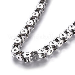Colliers à chaîne en acier inoxydable 304 anti-ternissement&nbsp;NJEW-F242-15P-C