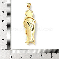 Латунные микро проложить кубического циркония подвески&nbsp;KK-H537-26A-G