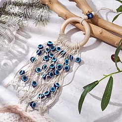 Décorations de pendentif en anneau de bois&nbsp;HJEW-JM02389