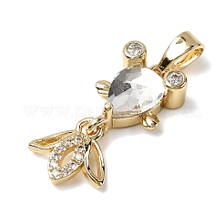 Латунные микро проложить кубического циркония подвески&nbsp;KK-K375-27G-19