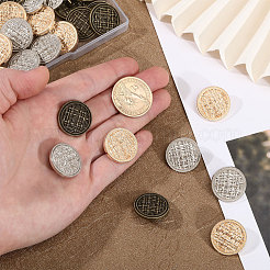 30 Stück 3 Stil Zinklegierung Schaftknöpfe&nbsp;FIND-CA0008-90