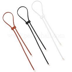 3 Stück 3 Farben PU-Leder Kordelzug für Bucket Bag&nbsp;DIY-CL0001-46