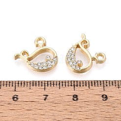 Подвески из сплава и хрусталя со стразами&nbsp;PALLOY-T095-02KCG