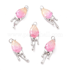 Экологически чистая латунь со стеклянными подвесками&nbsp;KK-K268-11