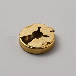 Supports des boutons plats ronds en laiton&nbsp;BUTT-WH0030-73C