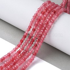Gefärbte natürliche Malaysia Jade Rondelle Perlen&nbsp;G-E316-2x4mm-62