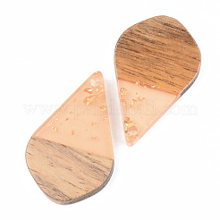 Подвески из прозрачной смолы и ореха&nbsp;RESI-S389-035A-B