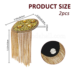 2 pieza de charreteras de fieltro&nbsp;AJEW-FH0009-07B