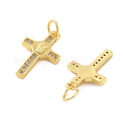 Pendentifs avec zircon cubiques à micro-pavés en laiton&nbsp;X1-KK-C092-21F-G