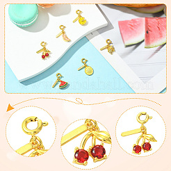 6шт 6 стиля латунные подвески&nbsp;KK-CJ0003-37