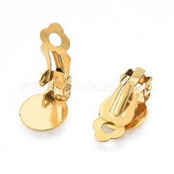 Фурнитура для сережек-клипс из нержавеющей стали 304&nbsp;STAS-N092-168G