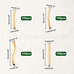 Superfinding 400 pz 4 perline tubo di ottone stile&nbsp;KK-FH0003-29