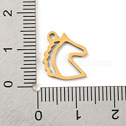 Vergoldete Anhänger aus 304 Edelstahl&nbsp;STAS-L271-01G-06