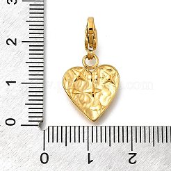 Подвеска в форме сердца из нержавеющей стали 304 со стразами&nbsp;STAS-R159-50G-02