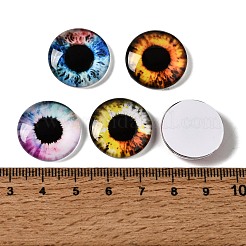 Cabochons en verre transparent imprimé&nbsp;GL-CBAA22A-02