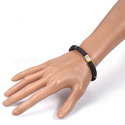 Bracciali elasticizzati fatti a mano in perle di argilla polimerica&nbsp;BJEW-JB05304-05