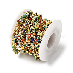 Цепочки из стеклянных бисеров ручной работы&nbsp;CHC-K017-06G