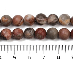 Натуральные дендритные нити из бисера яшмы&nbsp;LS-G-F591-24-8mm