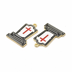 Pendenti smaltati in lega verniciata a spruzzo con placcatura a cremagliera a tema halloween&nbsp;FIND-G054-13LG-01