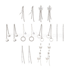 12 pz 6 pendenti con nappa di strass in ottone stile grande&nbsp;KK-TA0001-08
