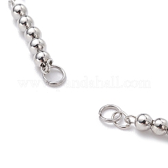 Изготовление браслета-цепочки из латунных бусин&nbsp;AJEW-JB01150-54