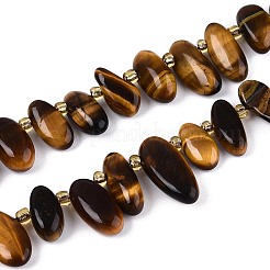 Природных тигровый глаз бисер нитей&nbsp;G-Z091-A21
