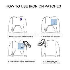 Компьютеризированная вышивка ткань железа на патчи&nbsp;DIY-GF0002-15C