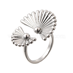 Bagues ouvertes en laiton pour femmes&nbsp;RJEW-F215-08P