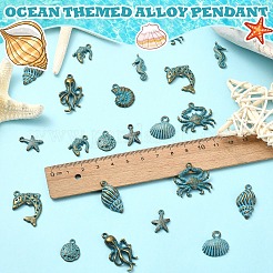 30шт 10 стиля подвески из сплава в тибетском стиле&nbsp;FIND-YW0007-08