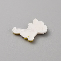 ПВХ пластиката кабошонов&nbsp;SIL-WH0019-16N