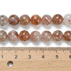 Нити бусин из натурального медного рутилированного кварца&nbsp;G-L642-B07-8mm