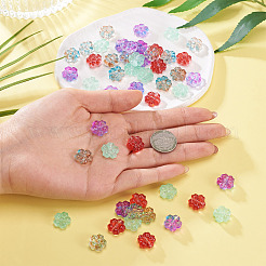 80pcs 4 Arten transparente Glasperlen&nbsp;GLAA-TA0003-81