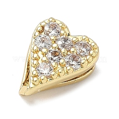 Латунные микропаве из прозрачного кубического циркония&nbsp;KK-I476-20G-02