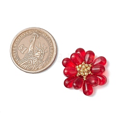 Подвески из прозрачного стекла в форме капли&nbsp;PALLOY-MZ00601-06