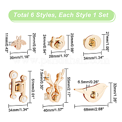 6 стиль застежки-защелки для сумок из цинкового сплава с поворотным замком&nbsp;FIND-PH0007-30